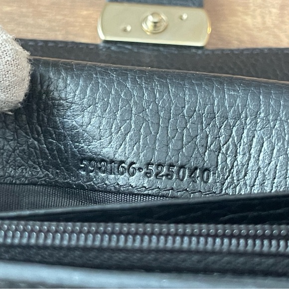 Authentic Gucci Marmont Black leather Wallet on Chain - Picture 12 of 13